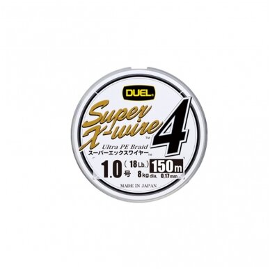 Pintas valas Duel Super X-Wire 4 150m 5 Color 0.17mm