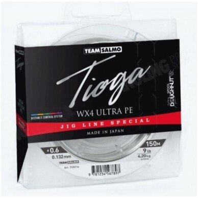 Pintas valas Salmo Tioga WX4 Ultra PE Jig Line Special Multicolor 150m 0.171mm