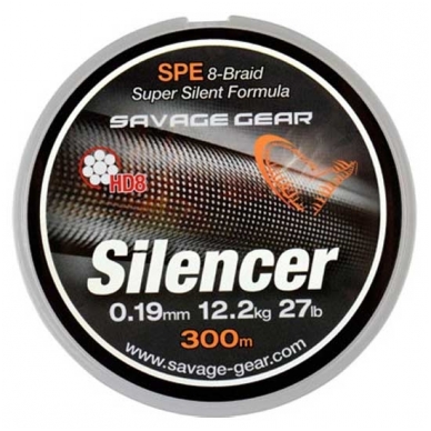 Pintas valas Savage Gear Silencer SPE 8-Braid HD8 120m 0.40mm