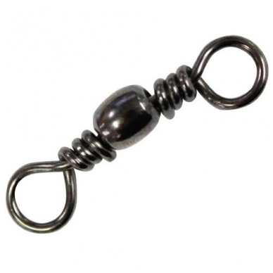 Suktukai Spro Black Barrel Swivel 10vnt