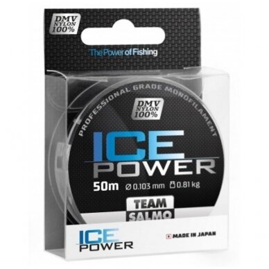 Žieminis valas Salmo Ice Power 100% Nylon 50m 0.121mm